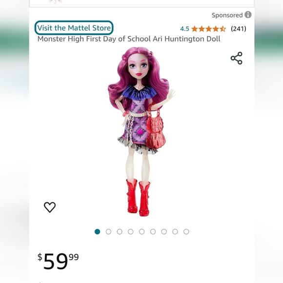Monster High DPL86 2015 First Day of School Ari Huntington Doll & Accessories - Picture 9 of 9